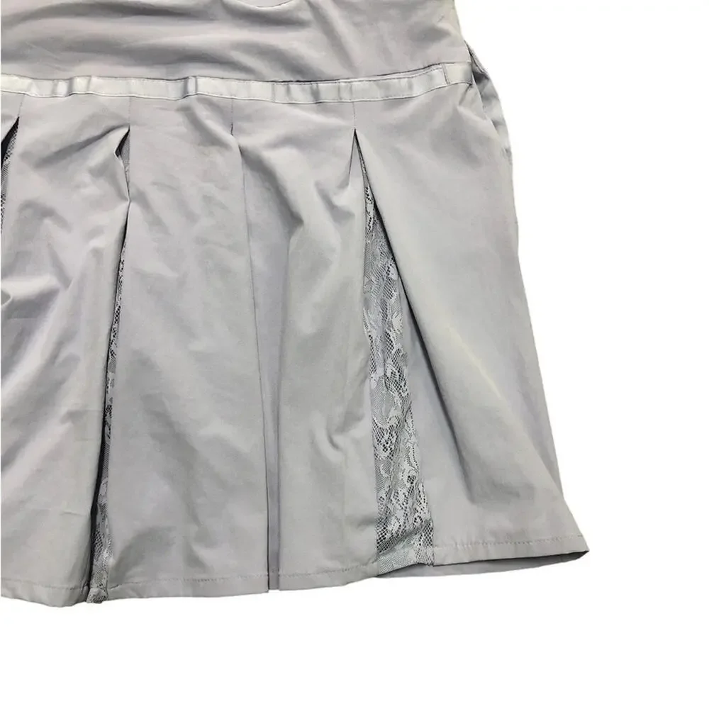 Nike Women’s Lavender Golf Skirt Pleated Lave Insets Dry Fit Back Pocket w/Snap